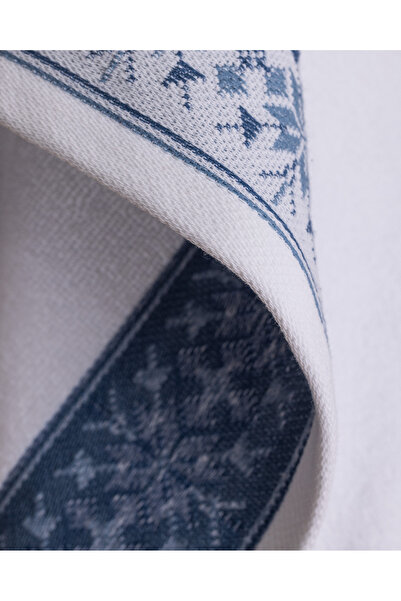 Madame Coco Caresse 100% Cotton Face Towel - White/Grey