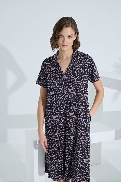Etoile Bamboo Short Sleeve Pocket Summer Women's Dress 72958