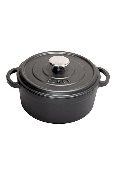 Sürel 24 cm Black Deep Pot Mat