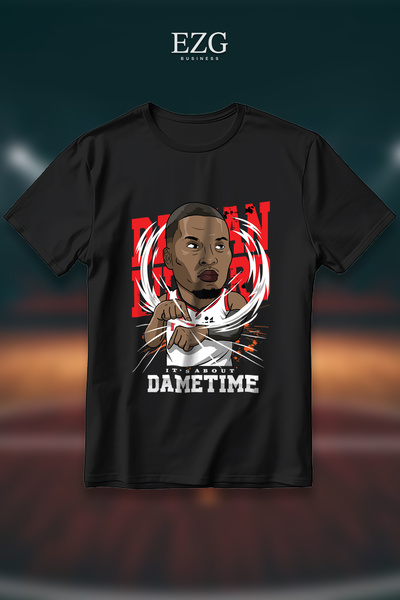 EZG Business Ντέιμιαν Λίλαρντ Μπλουζάκι  "It's About Dame Time " με στάμπα, Υ...