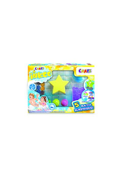 CRAZE Inkee 5 Bath Surprises - Vegan, Dermatologist Approved for Kids