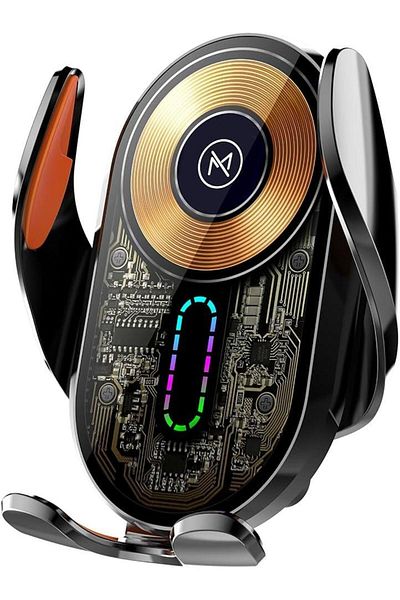 Max&Max Max & Max Wireless Magnetic Fast Car Charger Crystal Clear with Charging Holder