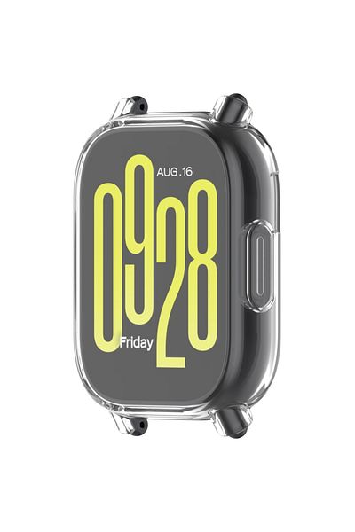Fibaks حافظة متوافقة مع ساعة Xiaomi Redmi Watch 5 Active وواقي شاشة 360 درجة حماية كاملة من السيليكون