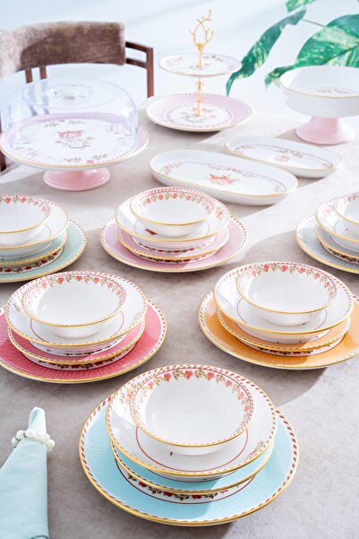 ACAR Mia 6 Kişilik 30 Parça Porselen Yemek Takımı