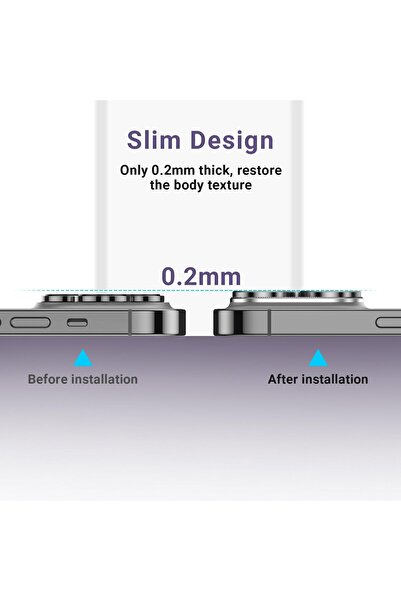 Fibaks Full Protection Camera Lens Protector with Frame Compatible with Apple iPhone 16 Pro & iPhone 16 Pro Max