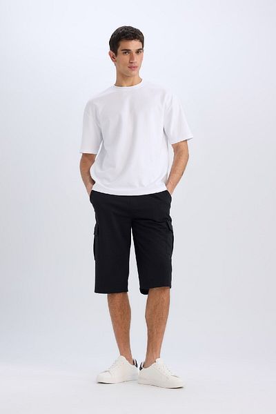 DeFacto Slim Fit Slim Fit Cargo Pocket Basic ίσιο σορτς Capri T4693AZ25SM