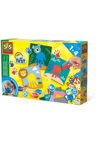 CREATIVE İlk Parmak Boya Setim- Elle Boyanan Hayvanlar