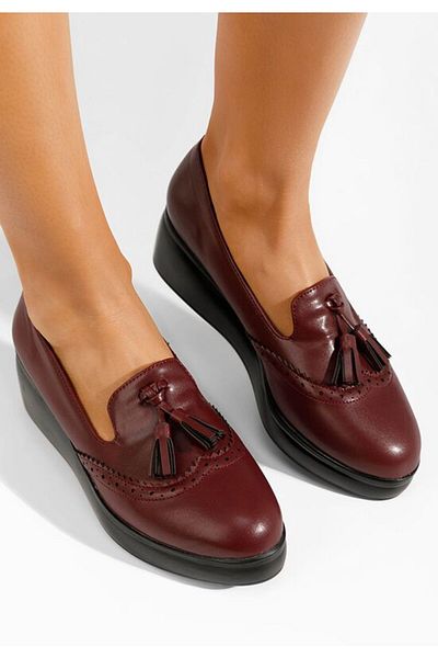 B T Shoes Olbia platform casual shoes in navy blue