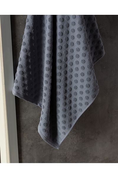 Madame Coco Puanty 100% Cotton Bath Towel - Navy Blue