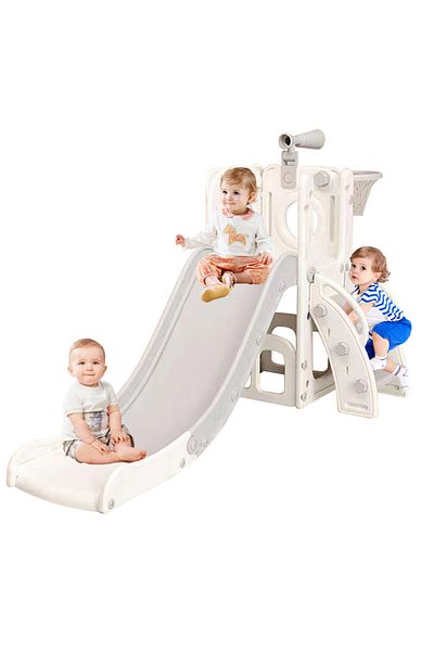 Ma Baby Kids Slide Thicker Toys Indoor Small Slide Swing Plastic Baby Slide Foldable Household