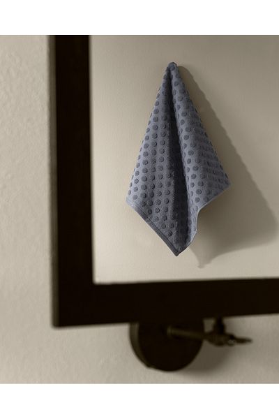 Madame Coco Navy Blue Fantan 100% Cotton Face Towel