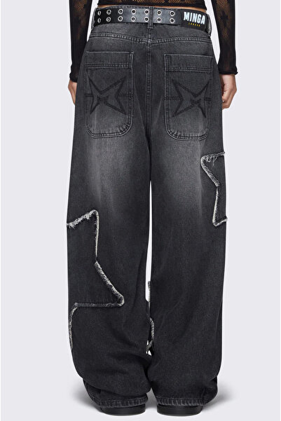 DEEFWEAR Y2K RECYCLED BAGGY POCKET STAR JEAN PANTOLON