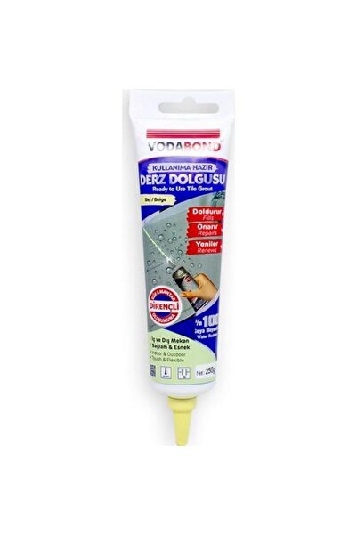 Genel Markalar Vodabond Kullanıma Hazır Derz Dolgusu 400 gr Beyaz - 868083801...