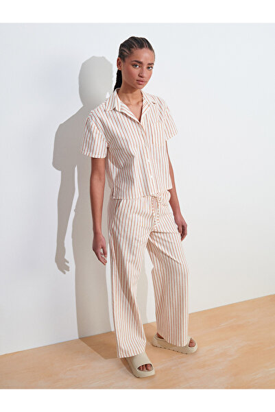 Dilvin 50499 Short Sleeve Chest Pocket Shirt-Ecru