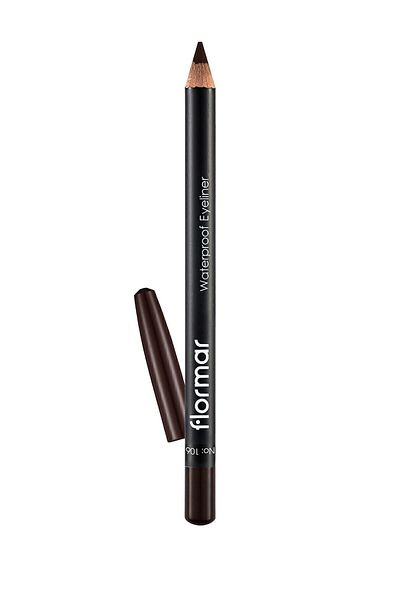 Flormar قلم تحديد عيون مقاوم للماء - بني داكن مقاوم للماء