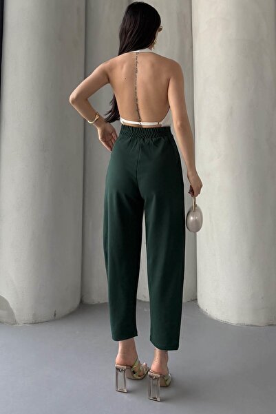İstangül Butik Arka Lastikli Balon Pantolon