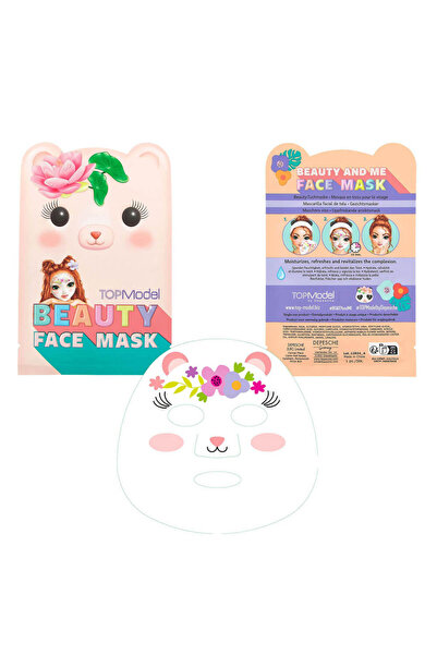 Top Model Face Mask - Pink Bear