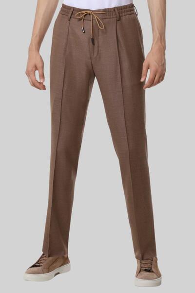 BOSS Slim Fit Erkek Pantolon Bej