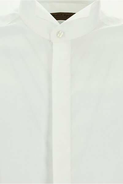 Abdullah Kiğılı Πουκάμισο με γιακά από βαμβακερό αντίρρυθο με λεπτή εφαρμογή