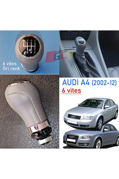 GCP German Car Parts Audi A4 B6 B7 Gray Gear Shift Knob 6 Forward