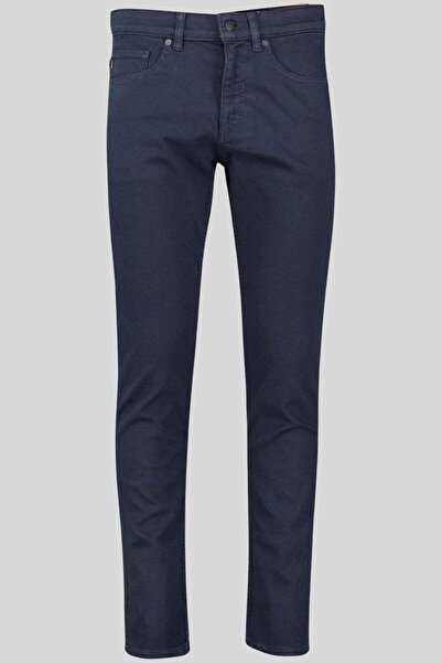 BOSS Pamuklu Normal Kalıp Erkek Jean Pantolon Lacivert