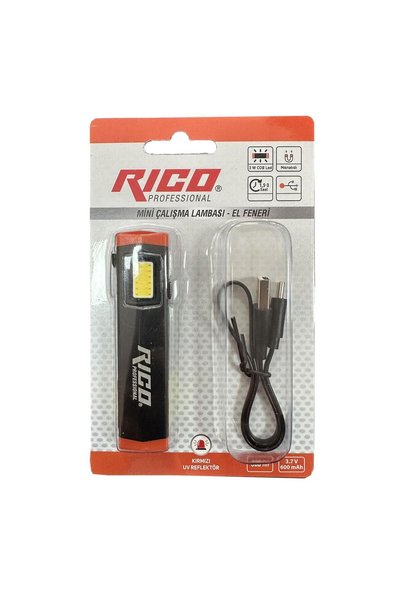 Rico 013-RC0032 Mini Şarjlı Led Lamba 300 Lümen