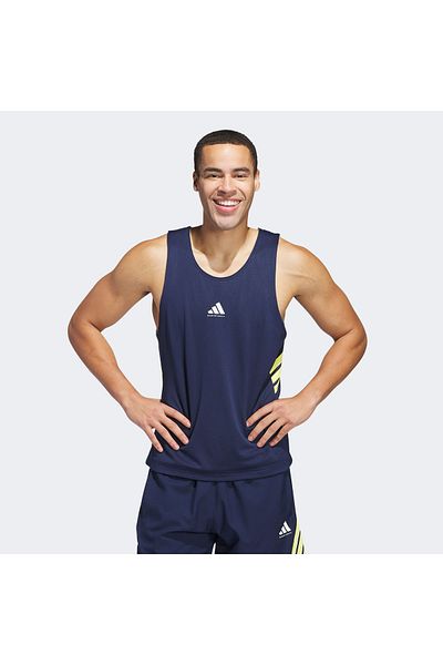 adidas Rev Men's Blue Basketball Jersey
