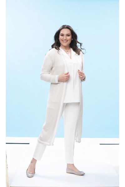 EVEN plus size بريق مرسيريزيد سترة نسائية كبيرة الحجم