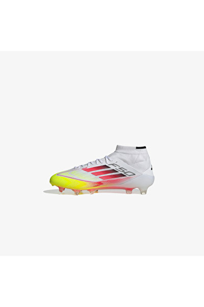 adidas F50 Elite Mid Kids White Turf Football Shoes