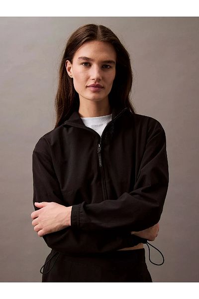 Calvin Klein Women's Black Windbreaker Jacket