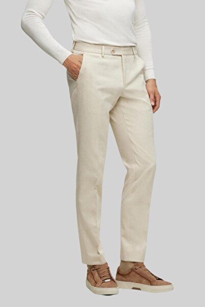 BOSS Slim Fit Erkek Pantolon Krem