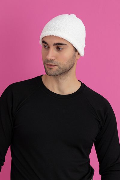 TEVOOY Lamb Feather Fabric Classic Beret