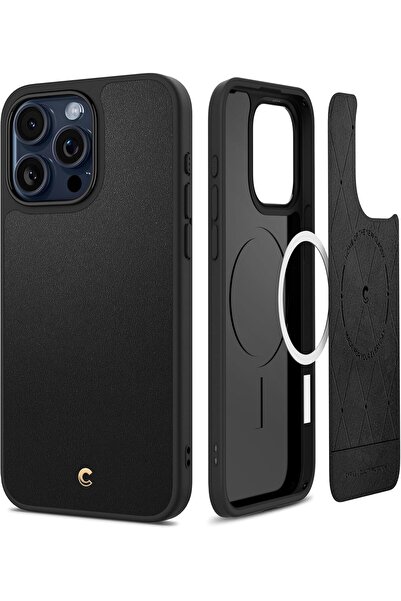 CYRILL جراب Kajuk Mag لهاتف iPhone 15 Pro Max مصنوع من جلد نباتي فاخر [متوافق...