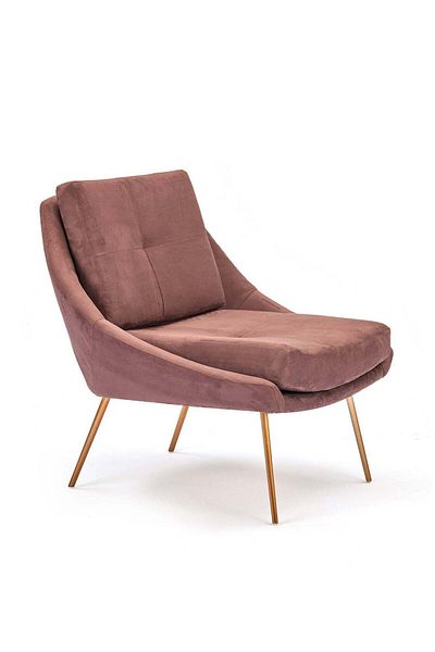 soufa dibaj Chair|Wooden Chair With luxurious Design 82x82x82 cm - Dark Pink