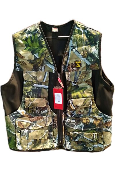 Avcı HAKİ YEŞİL AĞAÇ DESENLİ AVCI YELEK -YEL27173 HYA - S