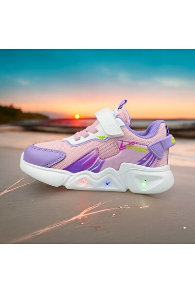 JOJO KIDS kız çocuk ışıklı spor ayakkabı , cırtlı sneaker , ortopedik ekstra ...