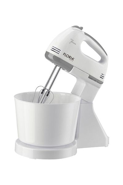 Floria Floria ZLN-7577 White Bowl Mixer, 7 speeds, 2 Liter Plastic Bowl, 150W Power, White