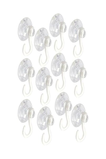 TOPALAKTİCARET شفاط زجاج كبير 4 سم مع خطاف، شفاط زجاج بخطاف، 10 قطع شفاطات زج...