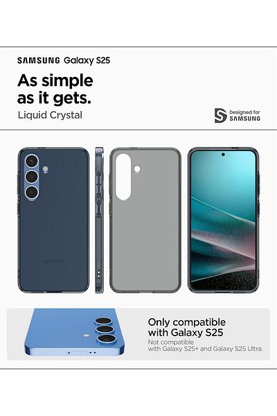 Spigen Spigen Liquid Crystal designed for Samsung Galaxy S25 case cover (2025) - Space Crystal