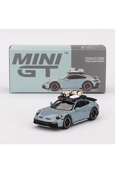 mini gt 780 بورش 911 داكار شيد جرين ميتاليك