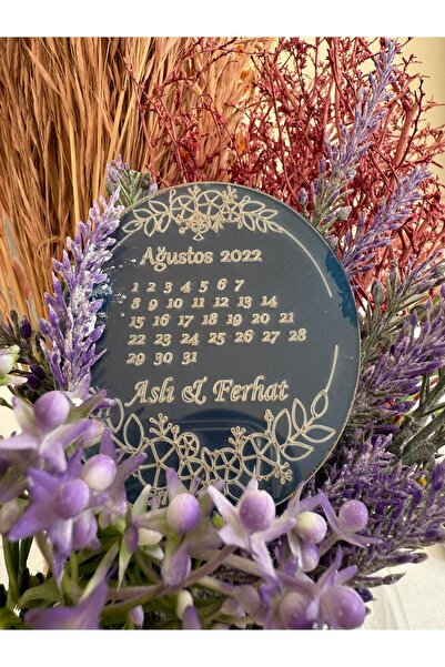 EMM DESIGN Takvimli Magnet 10 adet Söz Nişan Düğün Sünnet Yenidoğan Hediyelik