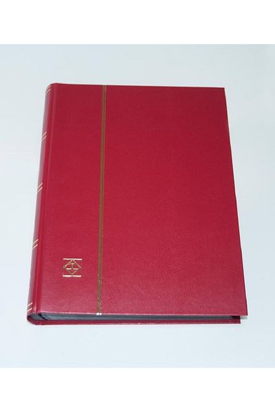 Leuchtturm دفتر قصاصات، أساسي، خلفية سوداء، 64 ورقة، مقاس A4، غلاف أحمر