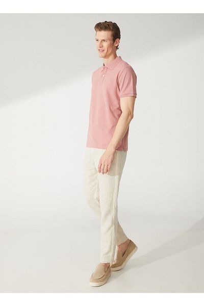 ALTINYILDIZ CLASSICS Ανδρικό μπλουζάκι πόλο Dusty Rose 4a 9000000001
