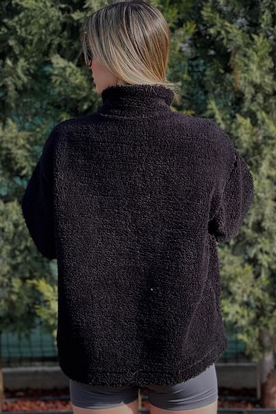 MBEY1989 Λούτρινο παλτό με όρθιο γιακά UNISEX
