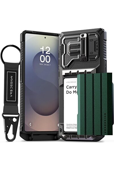 VRS Design غطاء دامدا غلايد ألتيميت لهاتف سامسونج جالاكسي إس 25 ألترا، مع 4 ف...