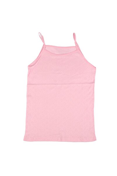 bebegen Дівчача рожева майка з серцевим візерунком на бретельках