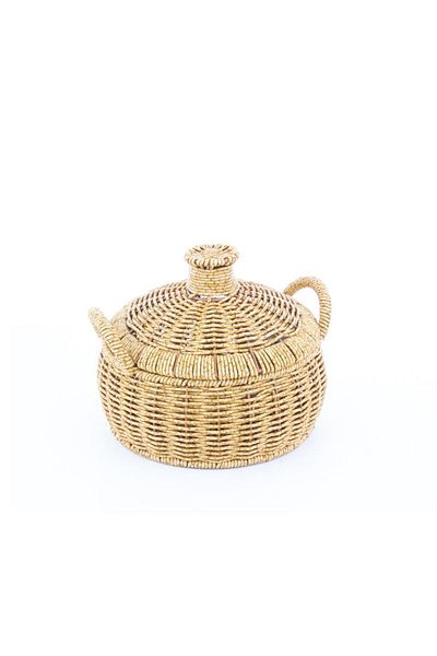 MİEN Large Basket with Rattan Lid