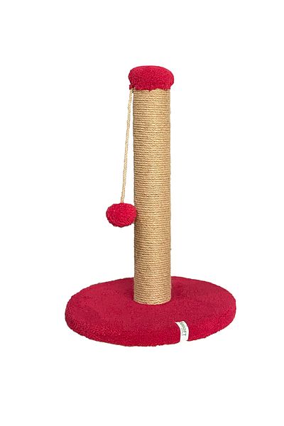 Nursoft 52 cm Cat Scratching Post - Round and Pompom Cat Scratching Post
