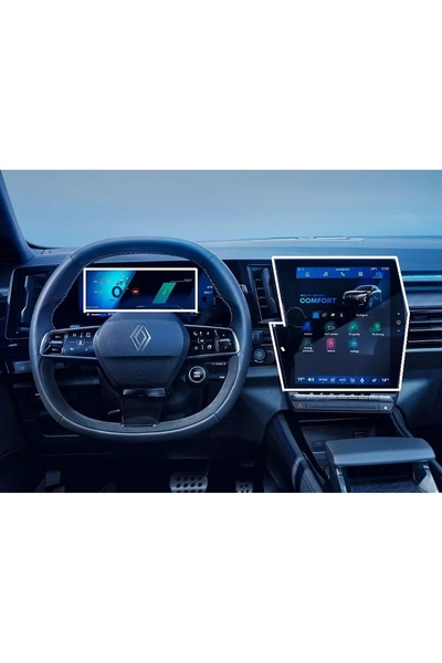 Mobilite مجموعة Renault Austral 2025 شاشة كبيرة للوسائط المتعددة 2K وواقي نانو 9H