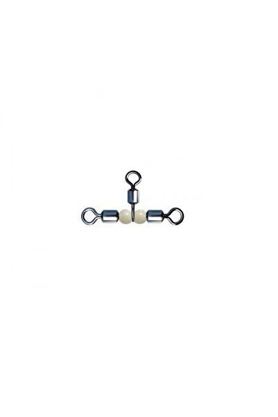 EFFE Fırdöndü Rolling Swivel Crossline Pear Beads 3lü Boncuklu - 3X4